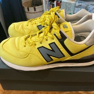 Mens New Balance 574 Citra Yellow Size 10.5